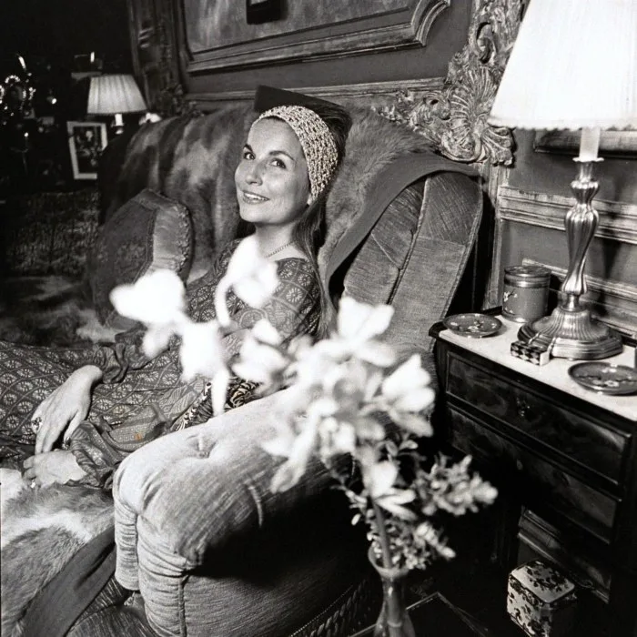 D'Ornano in the living room of her Paris apartment in 1976. David Massey/Condé Nast/Getty Images