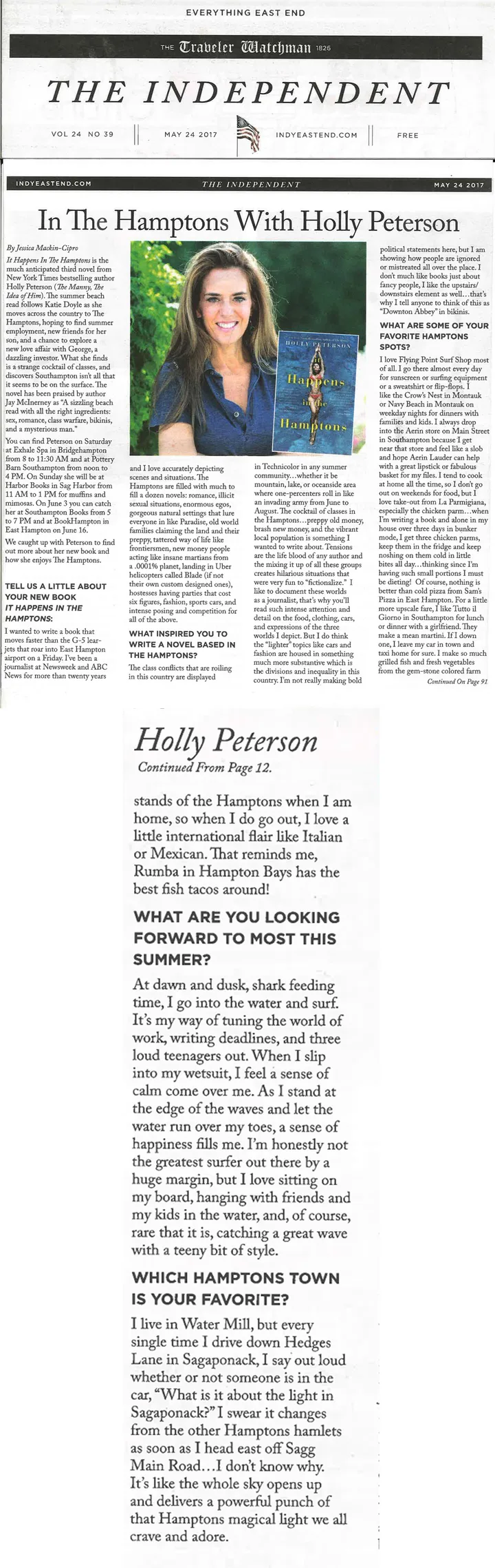 The Independent — In the Hamptons with Holly Peterson