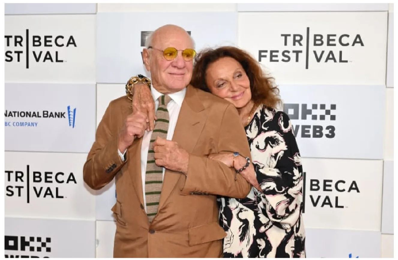 Media mogul Barry Diller, a stalwart New Yorker, with his fashion-designer wife Diane von Furstenberg on June 5.