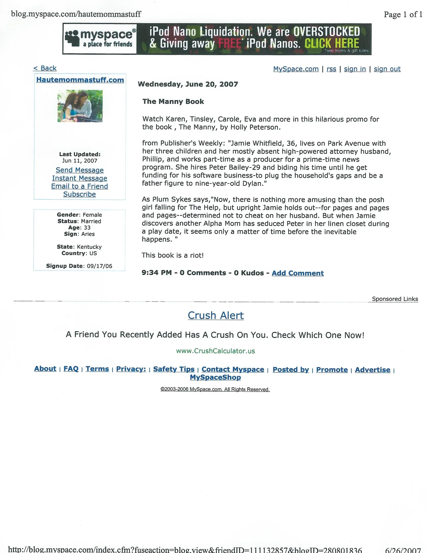Hautemommastuff.com — The Manny Book