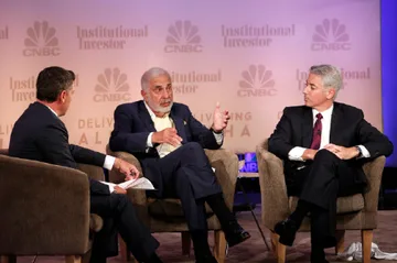 Ackman with activist investor Carl Icahn.