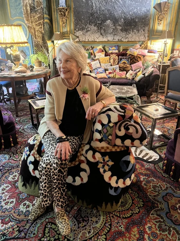 D'Ornano at home in Paris. Christiane de Nicolay