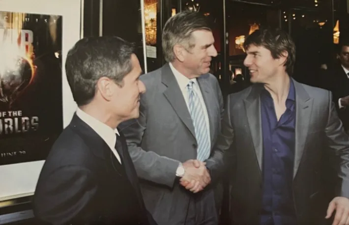 From left, Brad Grey, Freston and Tom Cruise in 2005.